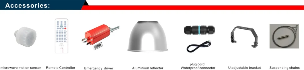 LED High Bay Light Housing Ce/UL/Dlc/ETL Approved 50W/80W/100W/120W/150W/200W/300W/400W/500W/600W/1000W/1500W LED Linear High Bay Light with 3/5 Years Warranty